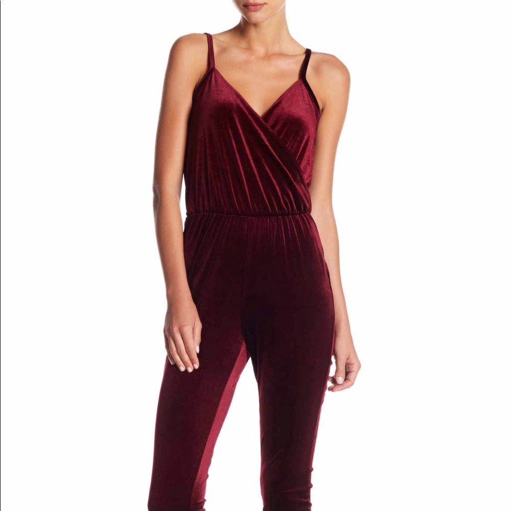 Wine jumpsuit
